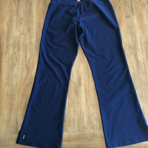 LucyTech Navy Yoga Pants w Bottom Slit Excellent! - Picture 3 of 5